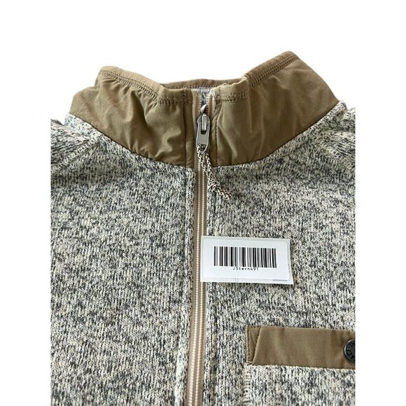 The North Face Gordon Lyons Mens 1/4 Zip Fleece Sweater Tan Size Medium Heather - Picture 11 of 12
